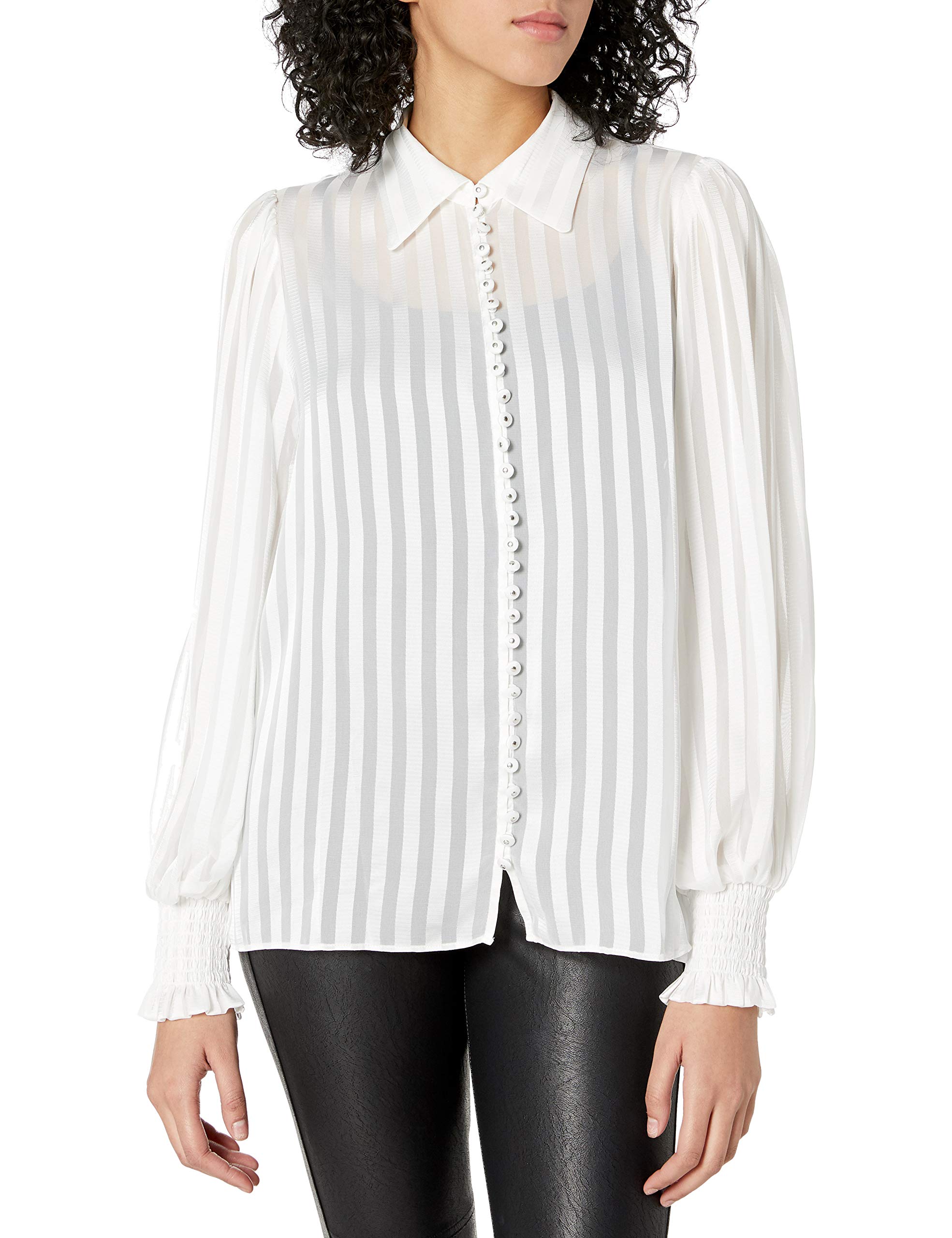 The Kooples Women's Classic Button-Up Shirt - Elegant Long Sleeve Blouse for Office, Date Night & Casual Wear | Premium Cotton & Stylish Fit