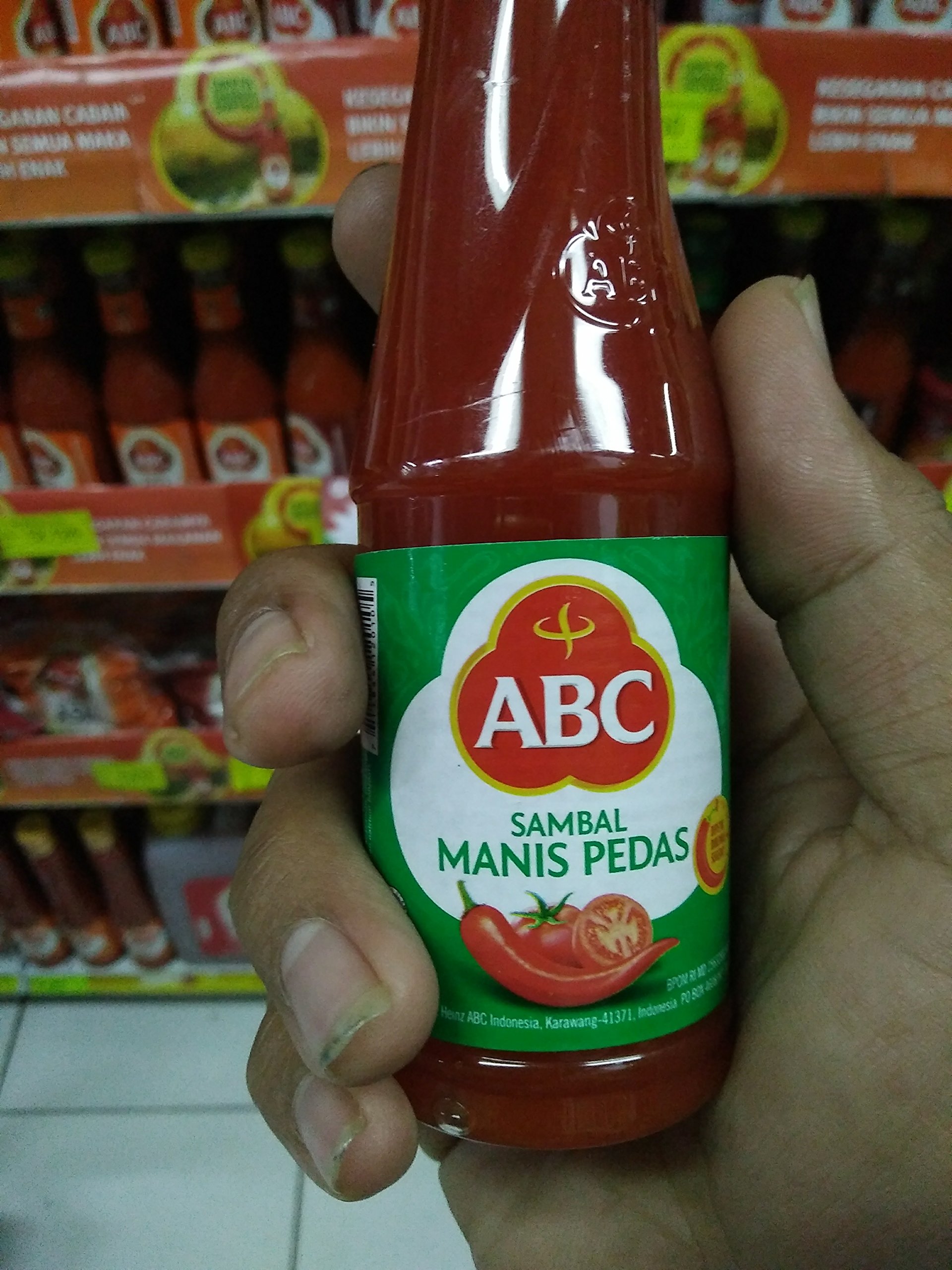 ABC Sambal Manis Pedas (Hot & Sweet Chili Sauce) - 135ml (Pack of 3) | Authentic Indonesian Condiment for Noodles, Rice & Grilled Meals | Perfect for Cooking, Dipping & Marinades