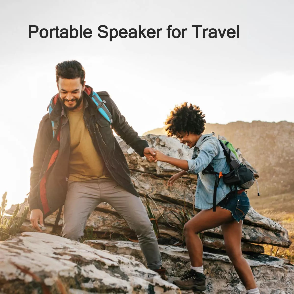 Sanag V6 Wireless Bluetooth Speaker - Portable Square Shaped Speaker with HD Sound, IPX7 Waterproof for Outdoor, Travel, Beach & Pool Parties