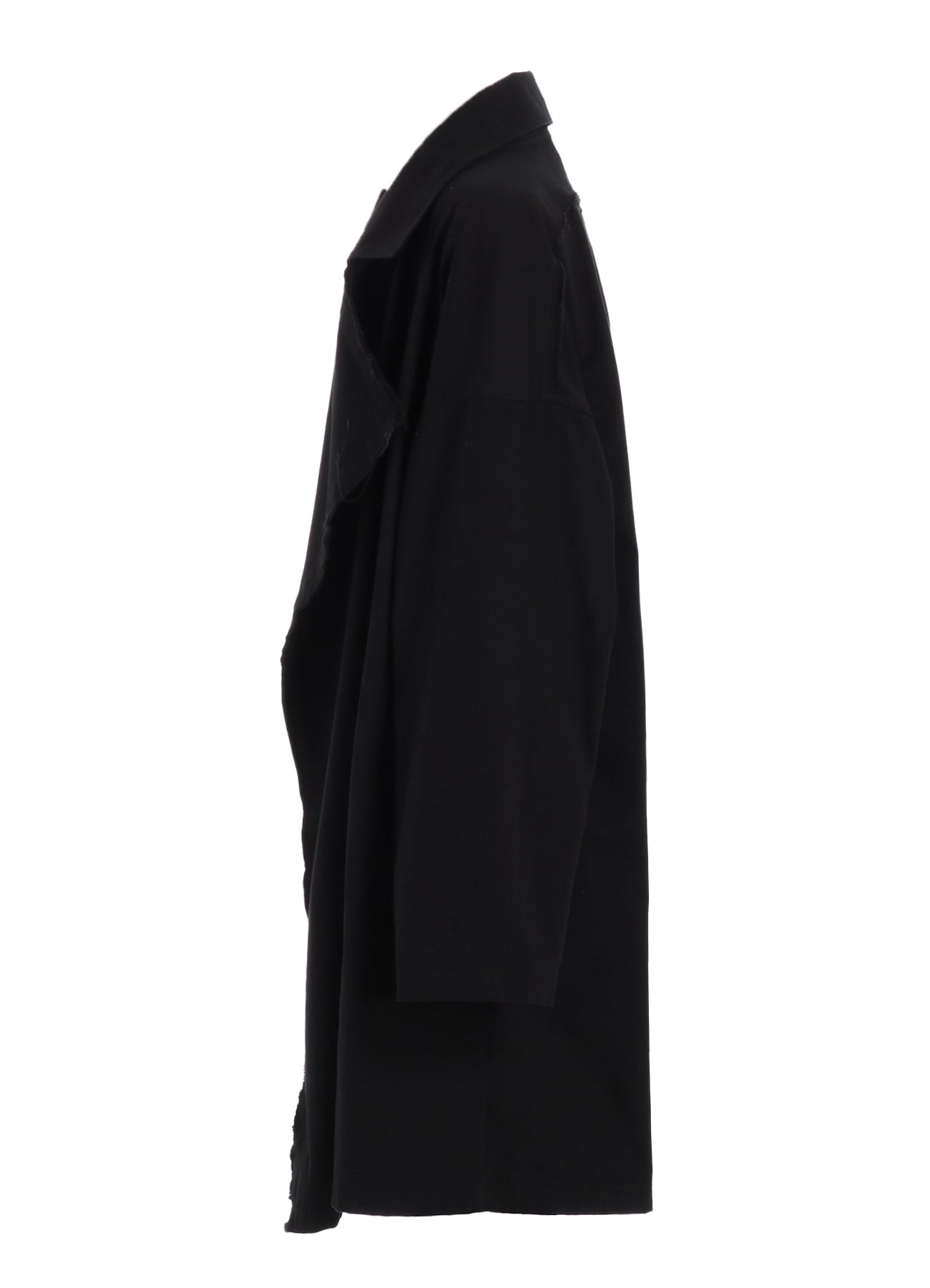 COTTON DRILL CUT OUT DRAPE COAT - Women's Fashion Outerwear for Spring & Fall | Perfect for Office, Date Night & Casual Outings