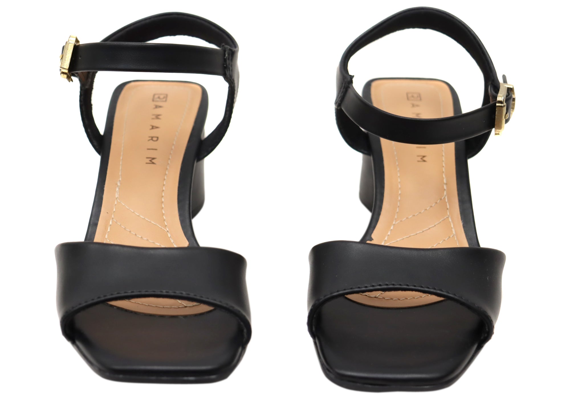 Ramarim Marley Women's Comfortable Brazilian Mid Heel Dress Sandals - Elegant Summer Wedding & Party Shoes for Women