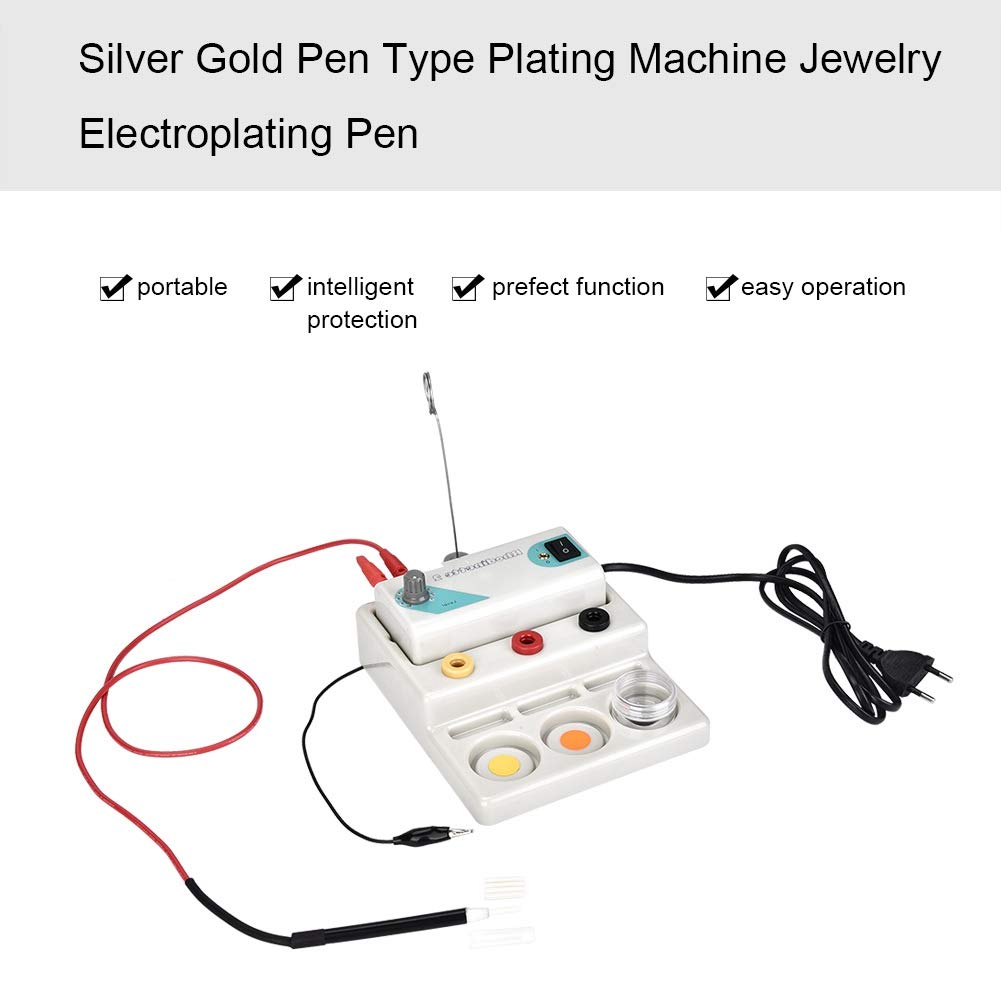 Professional Jewelry Plating Tool Kit - Gold & Silver Electroplating Pen for DIY Jewelry Making, Repair & Customization - Perfect for Rings, Necklaces & Bracelets