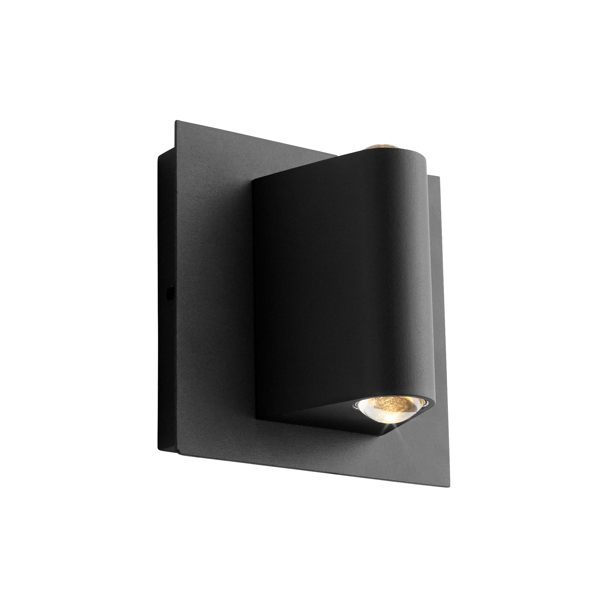 Oxygen Cadet 3 748 15 Outdoor Wall Sconce Light Fixture - Black - Weatherproof Exterior Lighting for Porch, Patio, Garden, and Entryway