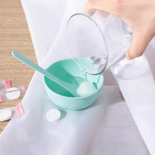 50-Pack Disposable Non-Woven Spa Facial Sheet Masks | Hydrating & Compressed DIY Face Mask for Skincare | Perfect for At-Home Spa, Travel, and Professional Salon Use