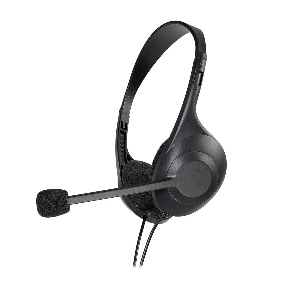 Audio-Technica ATH-102USB Dual-Ear USB Headset with Adjustable Microphone - Noise Cancelling for Home Office, Remote Work & Online Learning (Black) | Ideal for Zoom Calls, Webinars & Virtual Classrooms