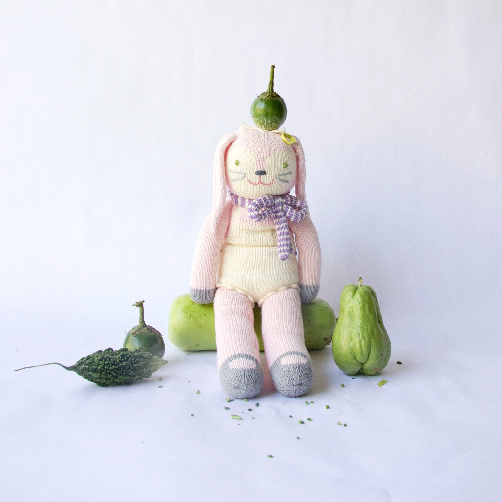 Blabla Kids Fleur the Bunny - Adorable Handmade Plush Toy for Babies & Toddlers - Perfect for Nursery Decor, Gifts, and Cuddling