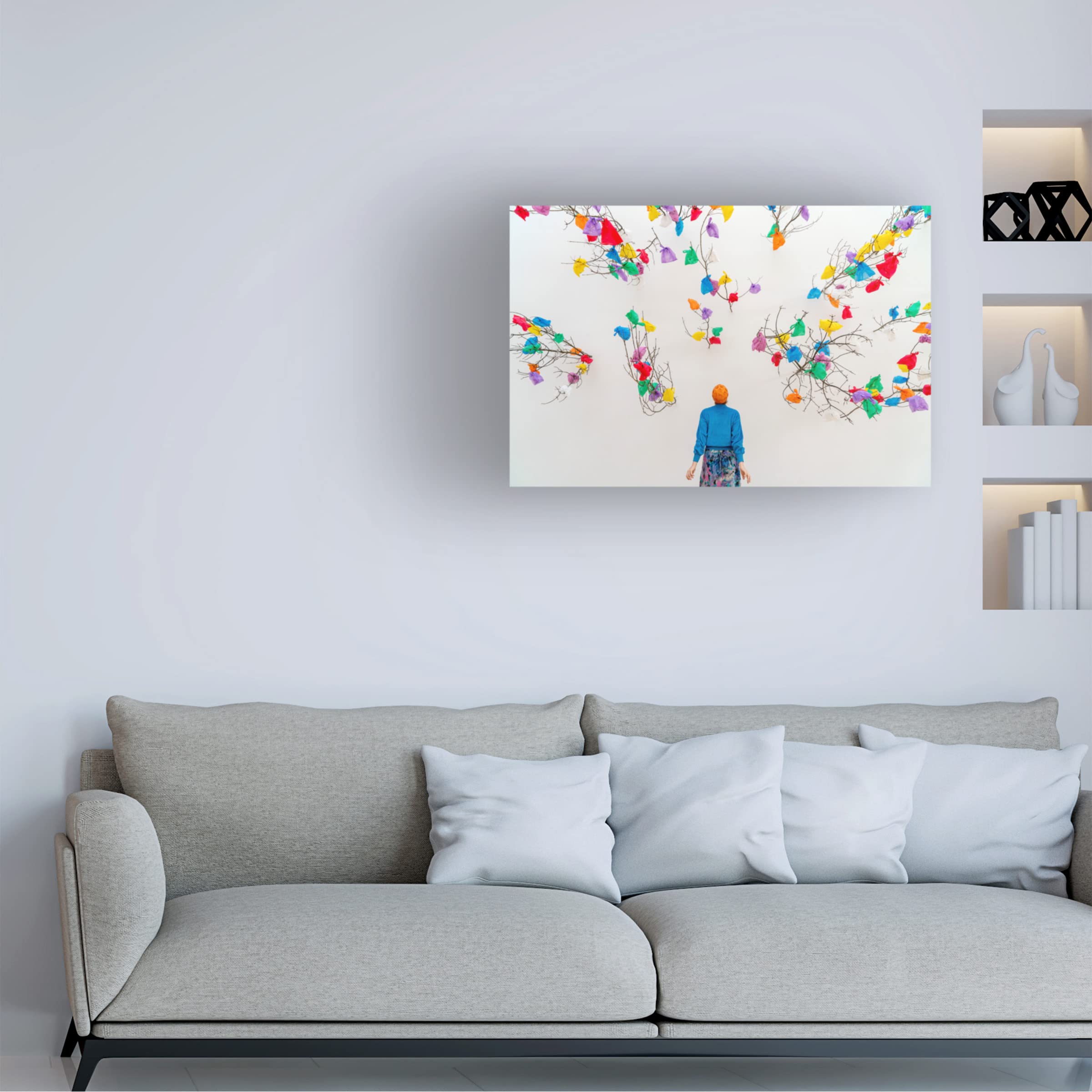Trademark Fine Art 'Trash Art' Canvas Print by Ton Dirven - Modern Abstract Wall Decor for Living Room, Bedroom & Office