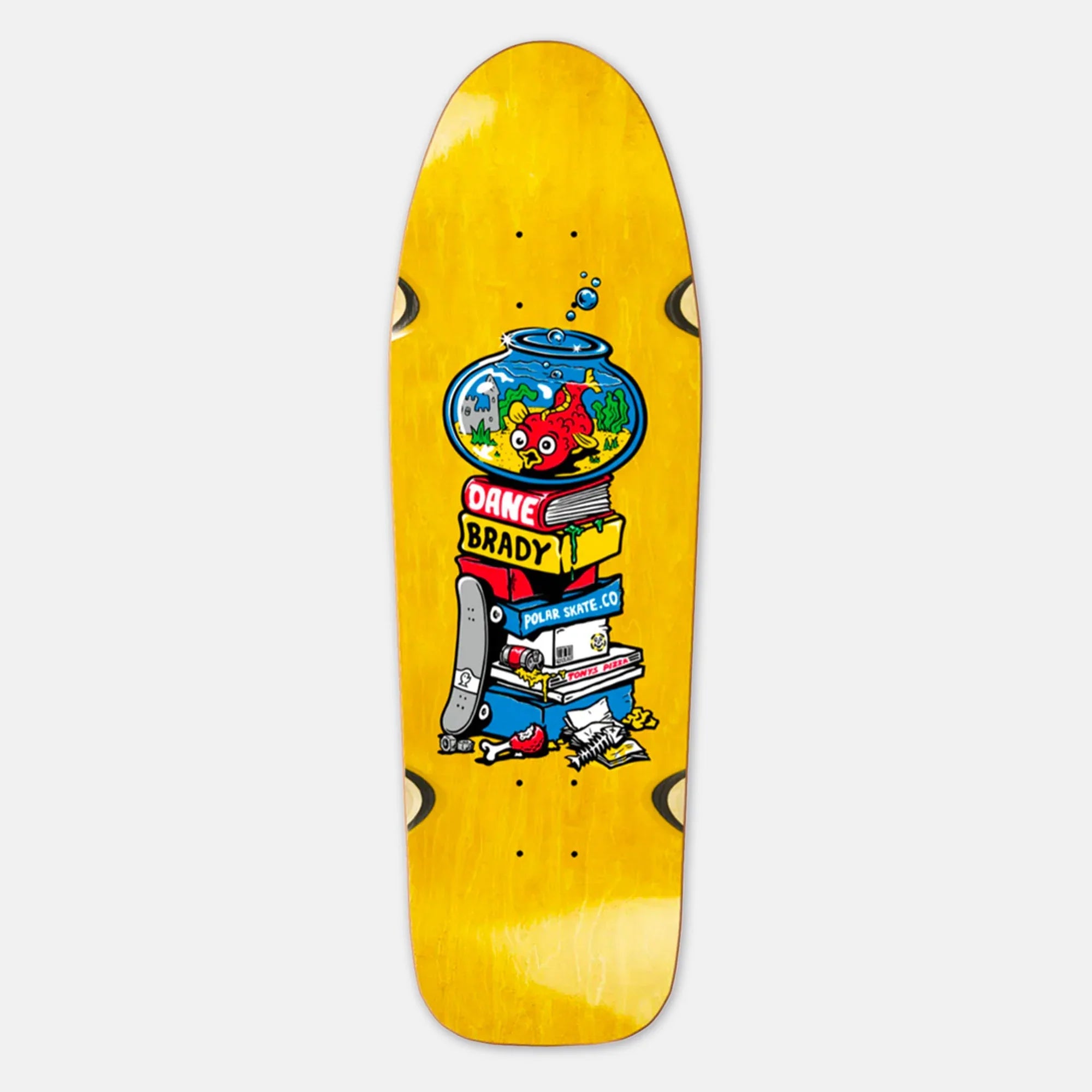 Polar Dane Brady Fish Bowl Wheel Wells Deck Surf JR. 8.75 Skateboard Deck - Premium Quality for Surf Style Skateboarding | Perfect for Street Skating, Park Riding & Surf Training