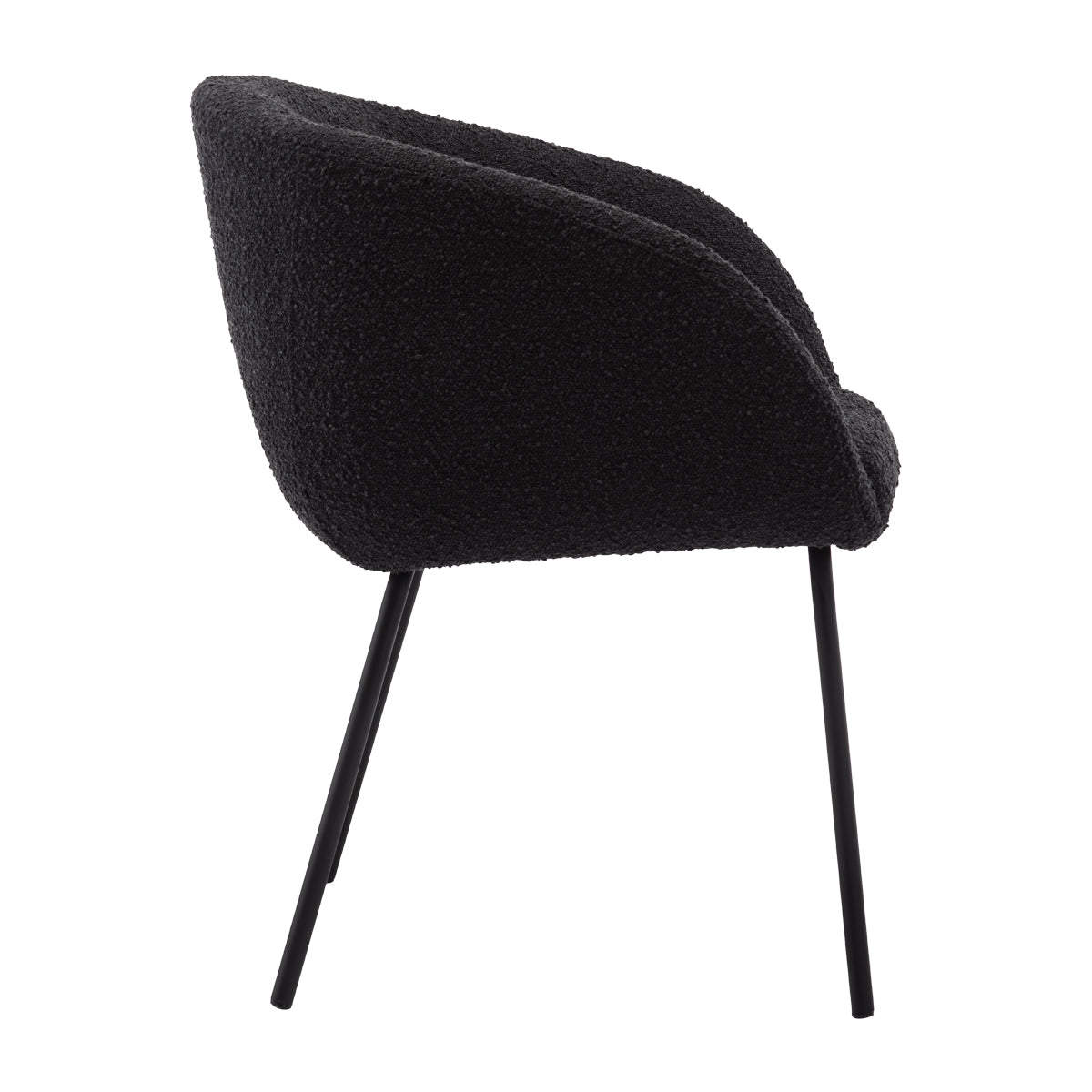 Avalon Boucle Dining Arm Chair - Modern Upholstered Accent Chair for Kitchen, Dining Room, or Office - Comfortable & Stylish Seating Solution
