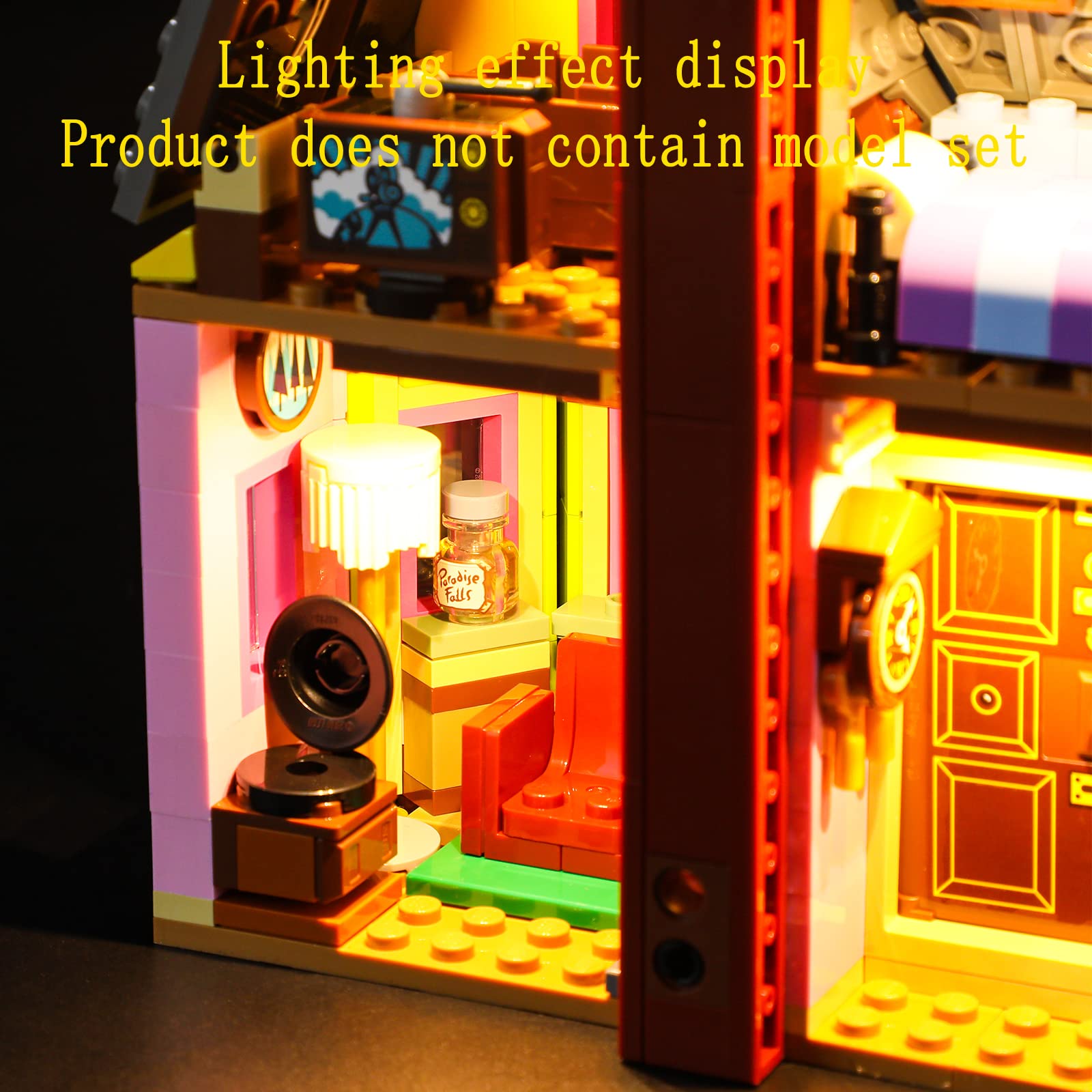 GEAMENT LED Light Kit for Disney Lego Up House 43217 - Compatible with Building Blocks (Model Not Included) - Perfect for Home Decoration, Gift Giving, and Lego Display Enhancement