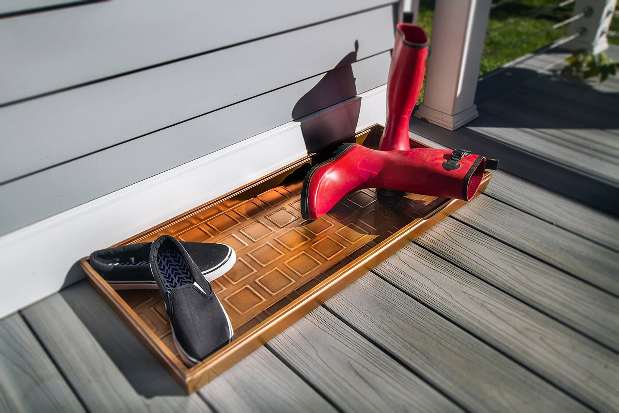 Durable Multi-Purpose Boot Tray for Entryway, Mudroom & Garage - Non-Slip Shoe Organizer Mat for Wet & Dirty Shoes - Perfect for Home, Office & Outdoor Use