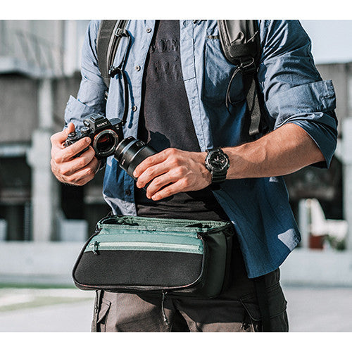 PGYTECH Onemo Shoulder Bag - Waterproof Camera Bag for DSLR & Mirrorless (Twilight Black) | Perfect for Travel, Hiking & Everyday Photography