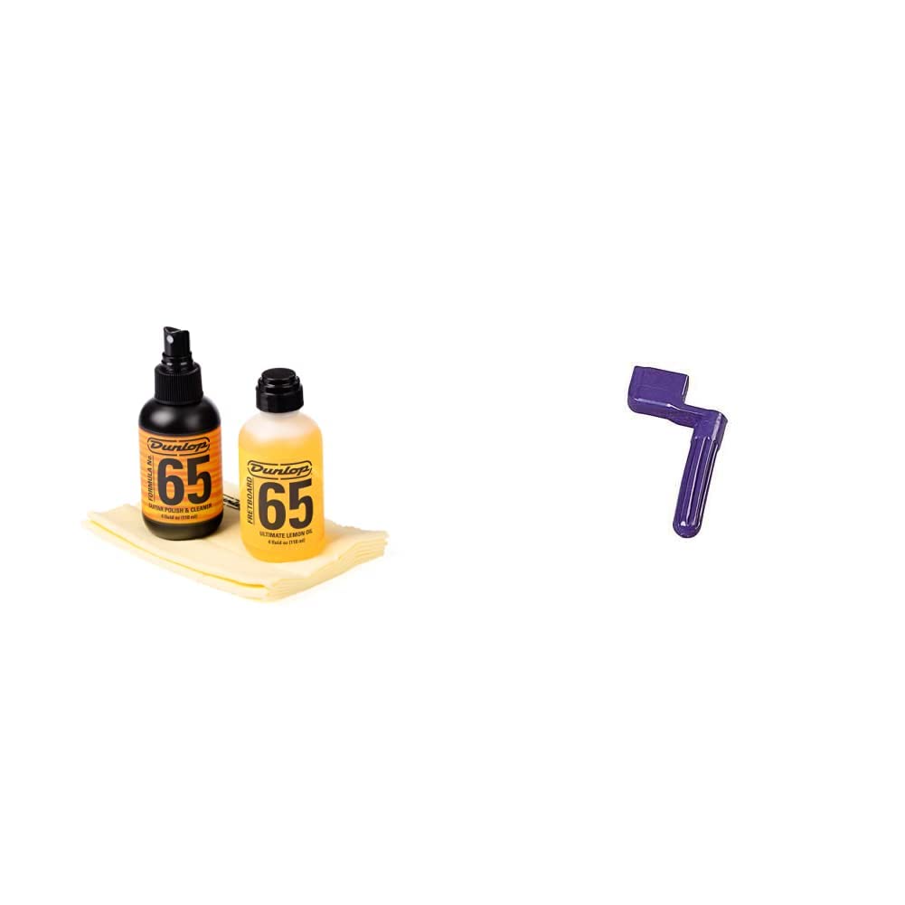 Dunlop 6503 Guitar Cleaning Kit with String Winder - Body & Fingerboard Cleaner for Acoustic & Electric Guitars - Perfect for Maintenance, String Changes & Performance Prep