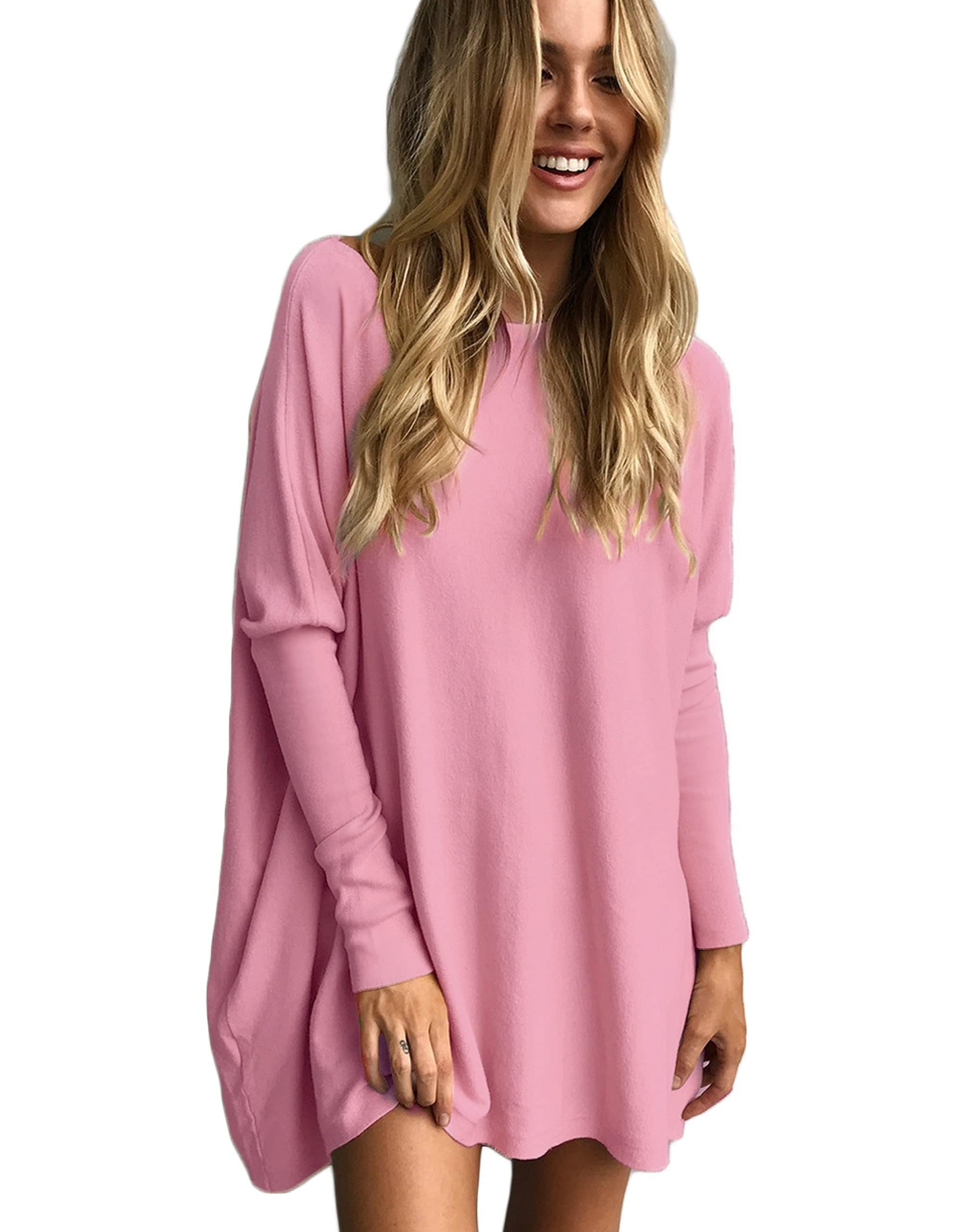 LETSRUNWILD Women's Oversized Tunic Tops - Long Sleeve Fall Sweater Dresses & Casual T-Shirts to Wear with Leggings | Perfect for Work, Weekend Outfits and Layering in Cool Weather