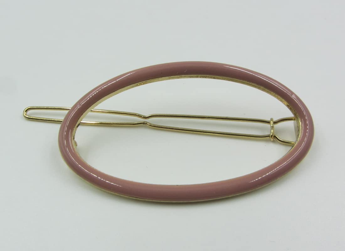 Peach Pink Oval Hair Clips for Women - Non-Slip Hair Pins for Fine, Thick, and Curly Hair - Perfect for Weddings, Parties, and Everyday Styling