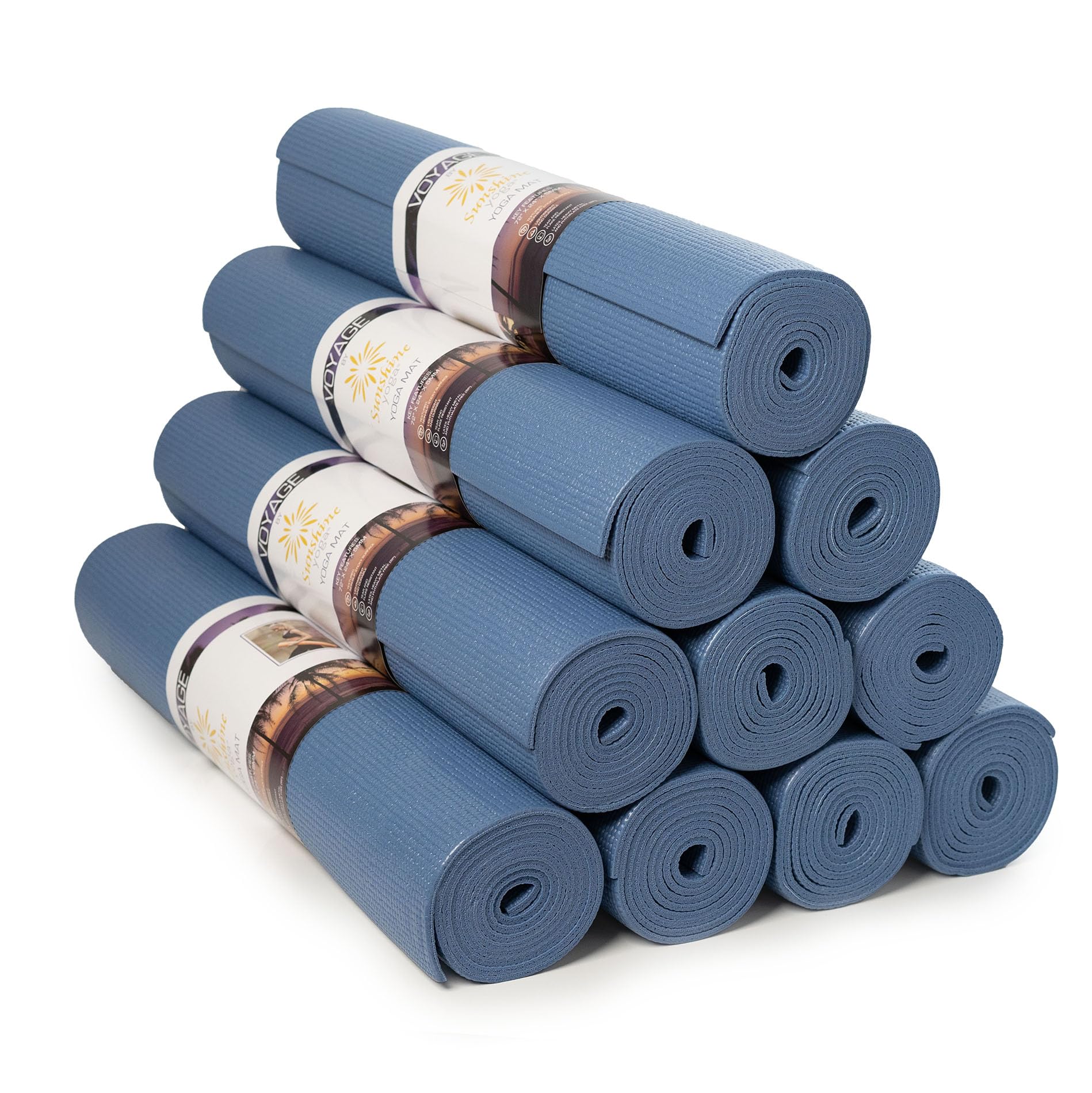 10 Pack Sunshine Yoga Voyage Professional Yoga Mats - 72
