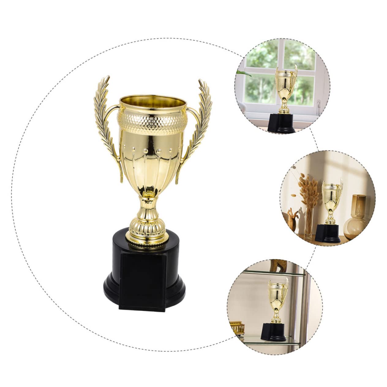 WHAMVOX 5-Piece Kids Award Trophies Set - Mini PVC Medals for Competition, Games & Educational Activities - Perfect for Sports Awards, School Achievements & Party Decorations