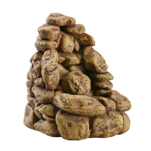 Exo Terra Pebble Waterfall - Small Reptile Water Dish with Natural Stone Design for Terrariums, Ideal for Frogs, Lizards & Amphibians | Perfect for Hydration & Habitat Decoration
