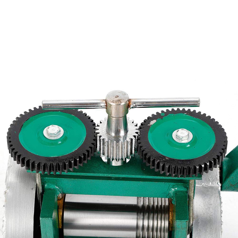 Portable Manual Jewelry Rolling Mill Machine - 85mm Stainless Steel Alloy Handheld Press Tool for Metal Sheet & Wire Processing | DIY Jewelry Making, Crafting & Metalworking Projects