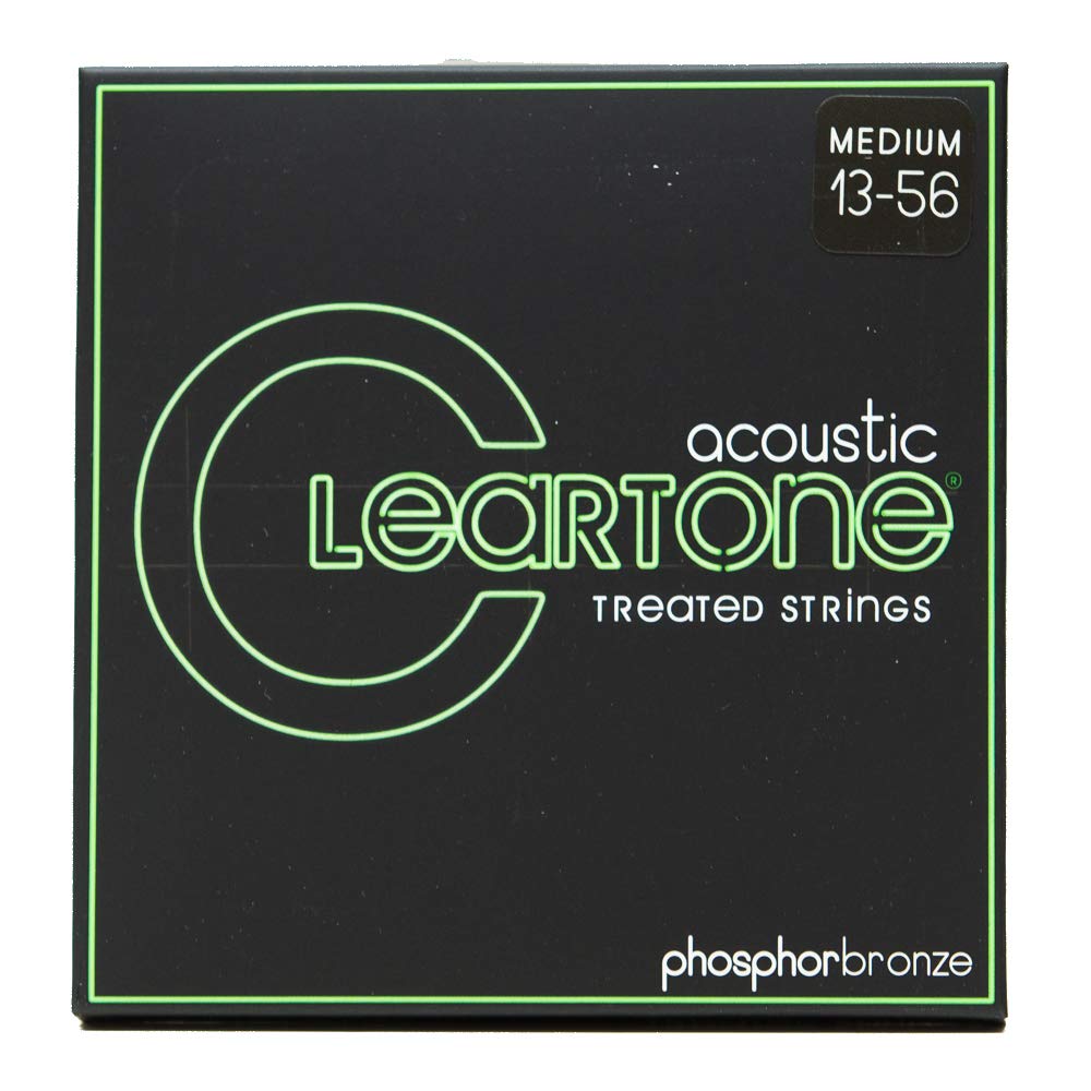 Cleartone Phosphor Bronze Acoustic Guitar Strings (13-56 Gauge) - Medium Tension for Warm Tone & Longevity | Perfect for Folk, Country & Fingerstyle Playing