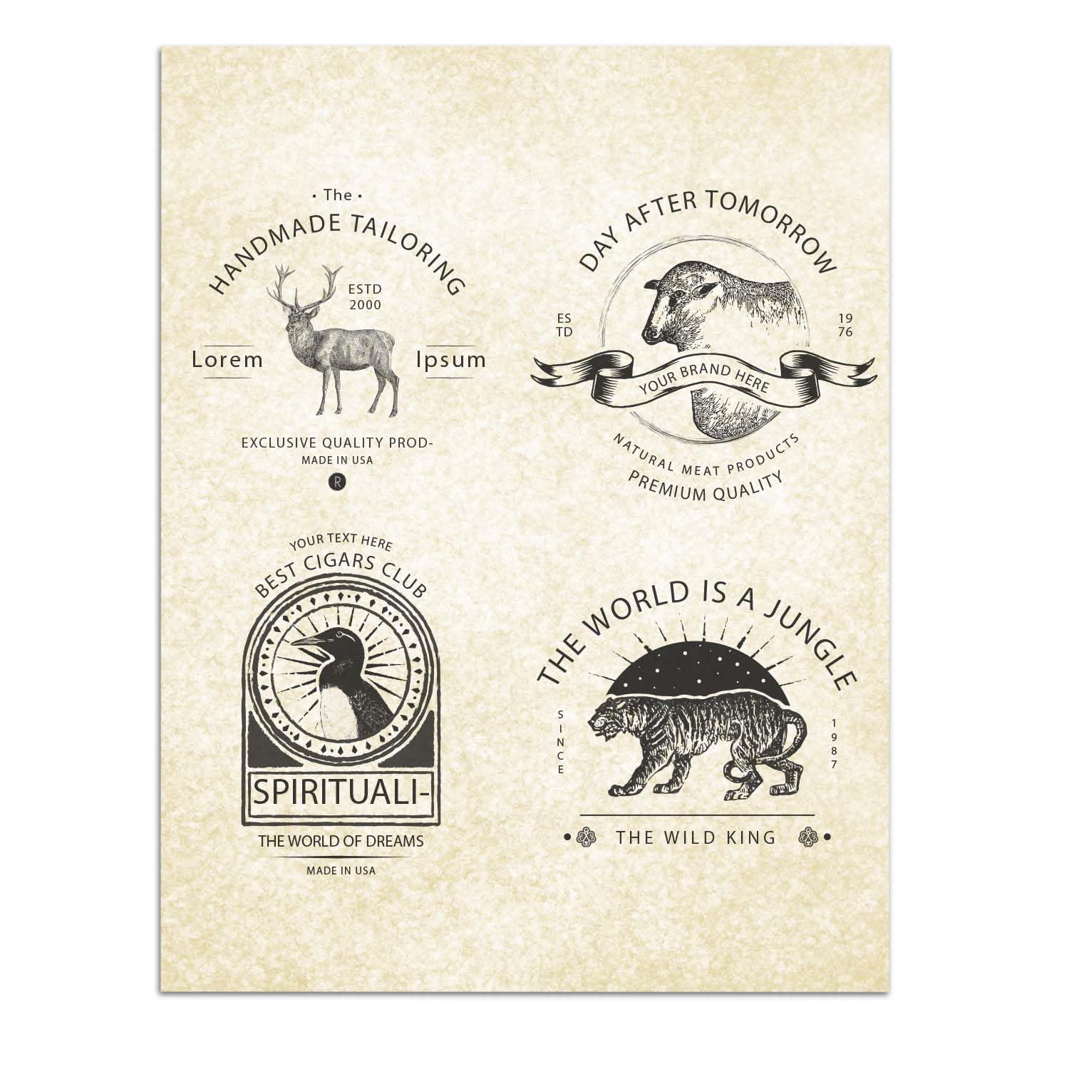Premium Parchment Paper for Certificates - 50 Sheets Double-Sided 100gsm Diploma Paper, 8.5