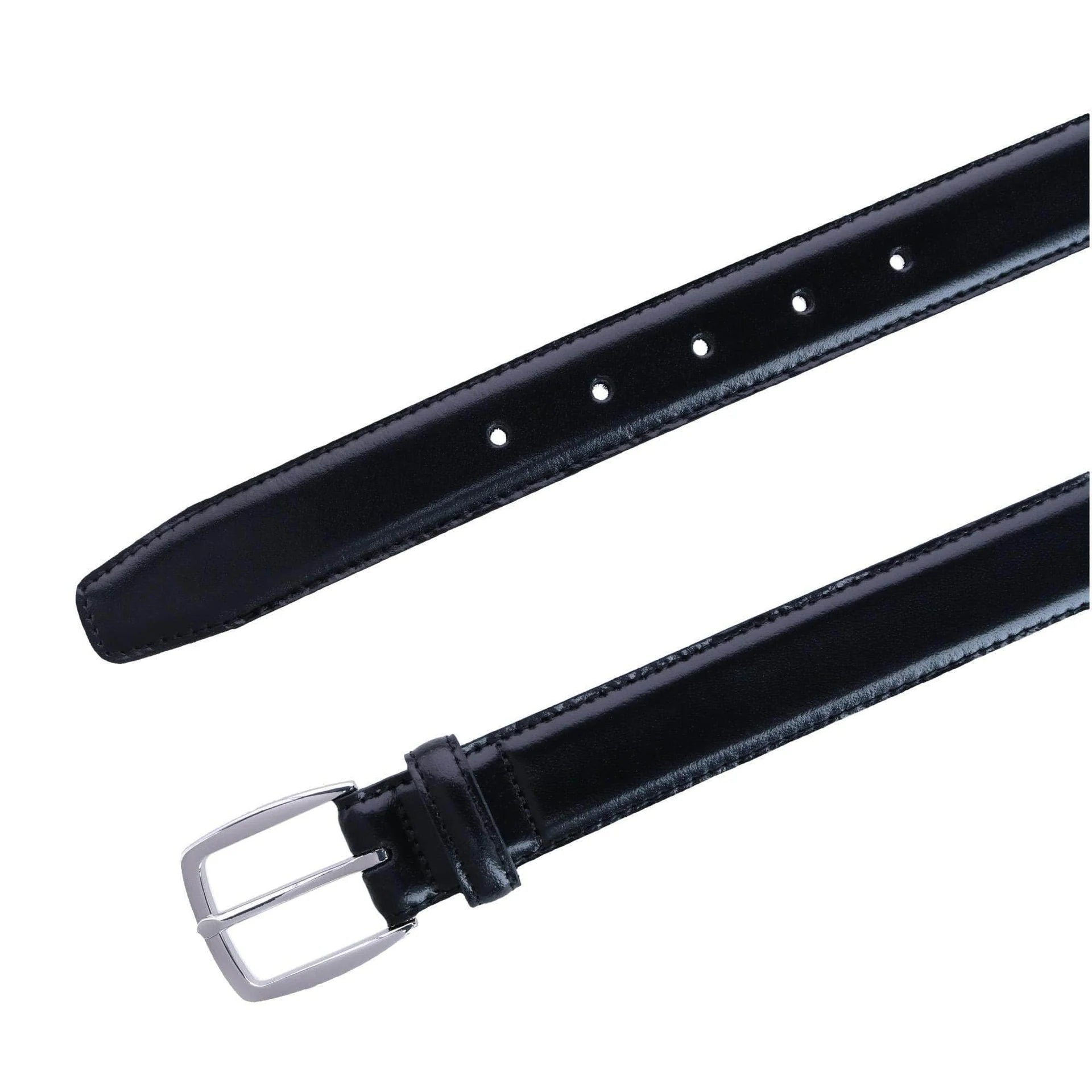 Jameson Genuine Leather Dress Belt for Men - Classic Black Formal Belt for Business, Office & Wedding Attire | Adjustable & Stylish Accessory
