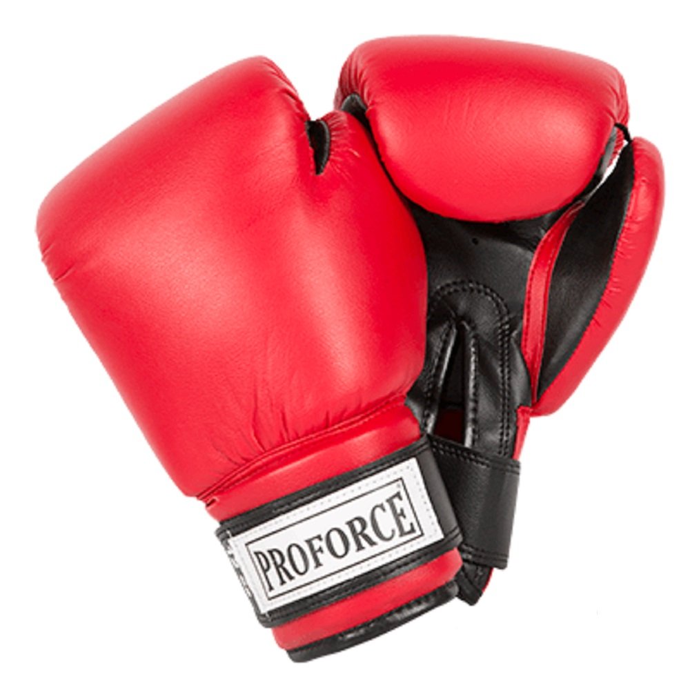 Pro Force Leatherette Boxing Gloves - Premium Training & Sparring Gloves for Men & Women - Perfect for Boxing, MMA, Kickboxing & Fitness Workouts