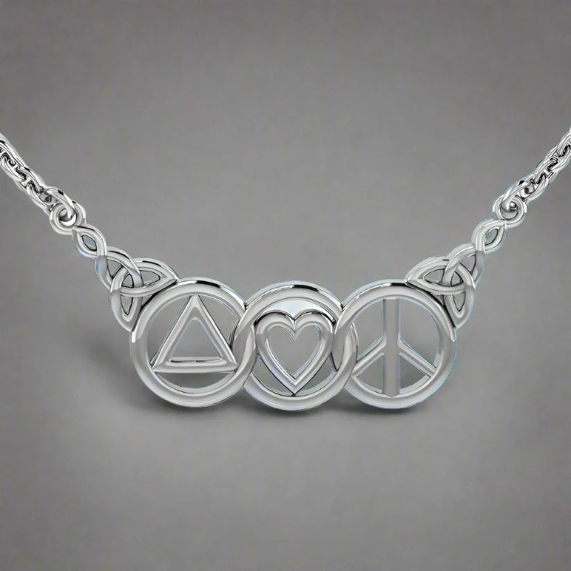 Unity Pendant Necklace for Love, Peace & Healing - Spiritual Jewelry for Meditation, Recovery & Positive Energy - Perfect for Yoga, Gifting & Daily Inspiration