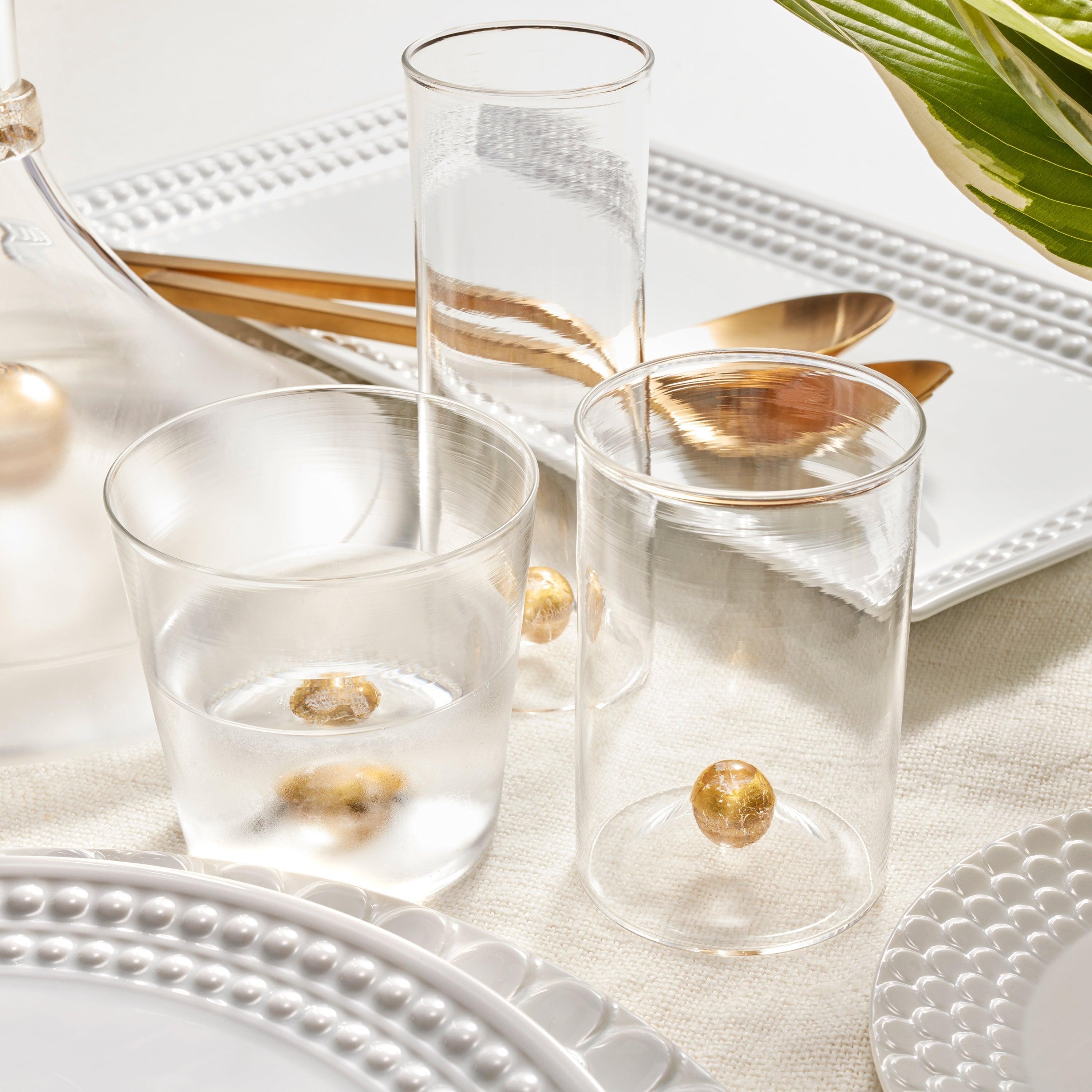 Premium Oro Double Old Fashioned Whiskey Glasses Set of 2 - Heavy Base Crystal Clear Cocktail Glasses for Bourbon, Scotch, Whiskey - Perfect for Home Bar, Gifts & Entertaining