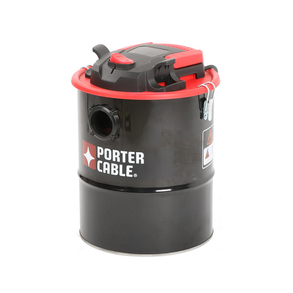 Porter Cable 4 Gallon 4 HP Wet/Dry Ash Vacuum - Powerful Shop Vac for Wood Stove, Fireplace & Workshop Cleaning