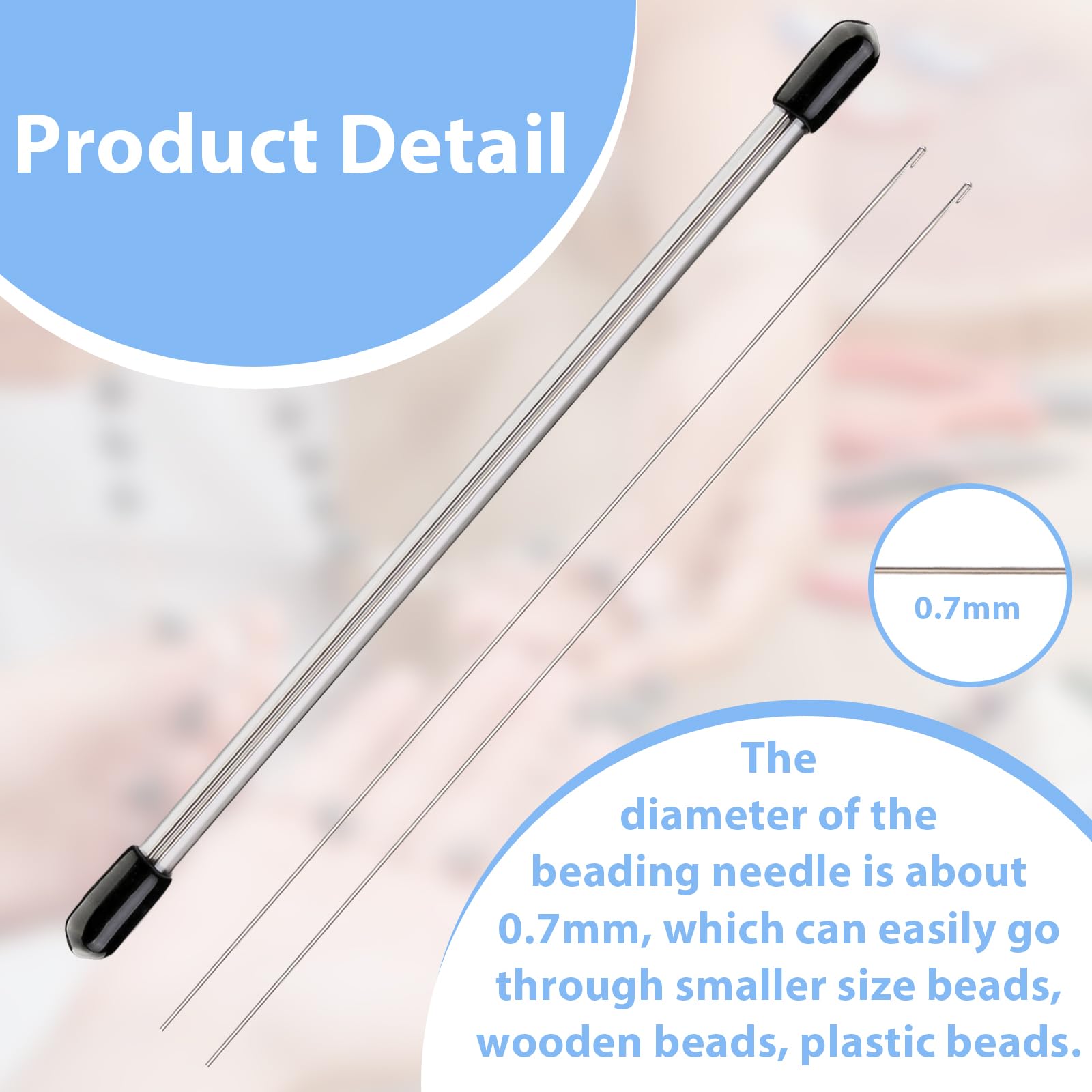 2-Piece Beading Funnel Kit for Jewelry Making - Clay Bead Tools with Needles & Clips - Perfect for DIY Bracelets, Necklaces & Polymer Clay Bead Crafts (Great for Gifts & Home Jewelry Projects)
