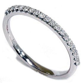 1/8ct White Gold Diamond Anniversary Wedding Guard Ring for Women - Elegant Bridal Jewelry Gift for Her, Perfect for Engagement, Proposal & Special Occasions