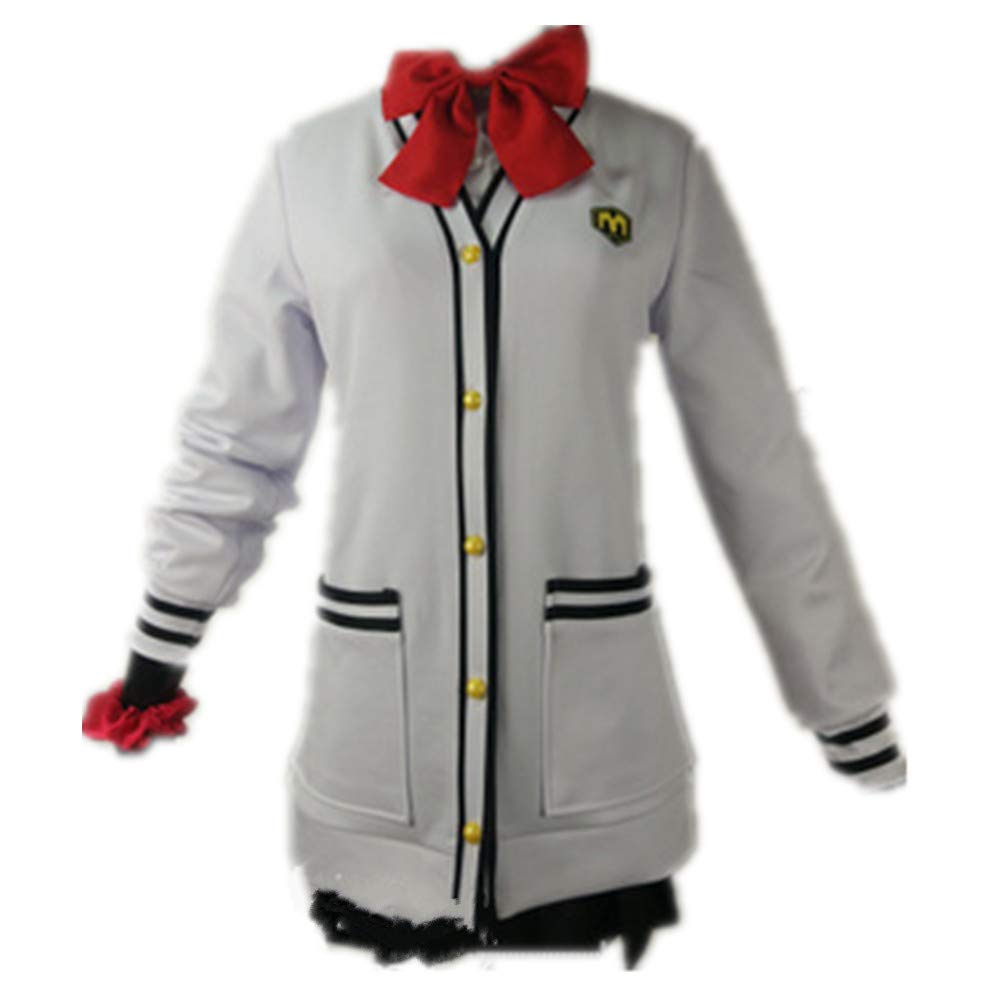 Takarada Rikka Cosplay School Uniform Costume Set with Coat, Socks & Wig for Women | Anime Outfit for Cosplay Events, Halloween & Themed Parties