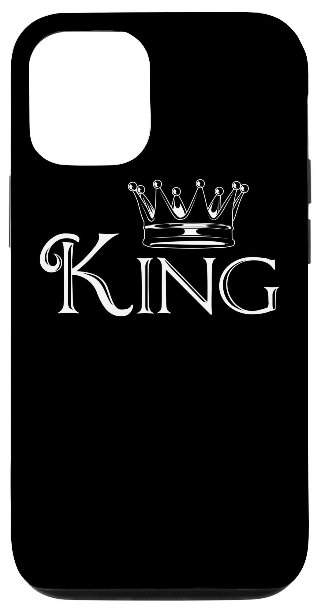 iPhone 12/12 Pro Case - Matching Couple Set (His & Hers) - King & Queen Design - Perfect Anniversary Gift for Couples - Valentine's Day, Wedding, or Romantic Occasions