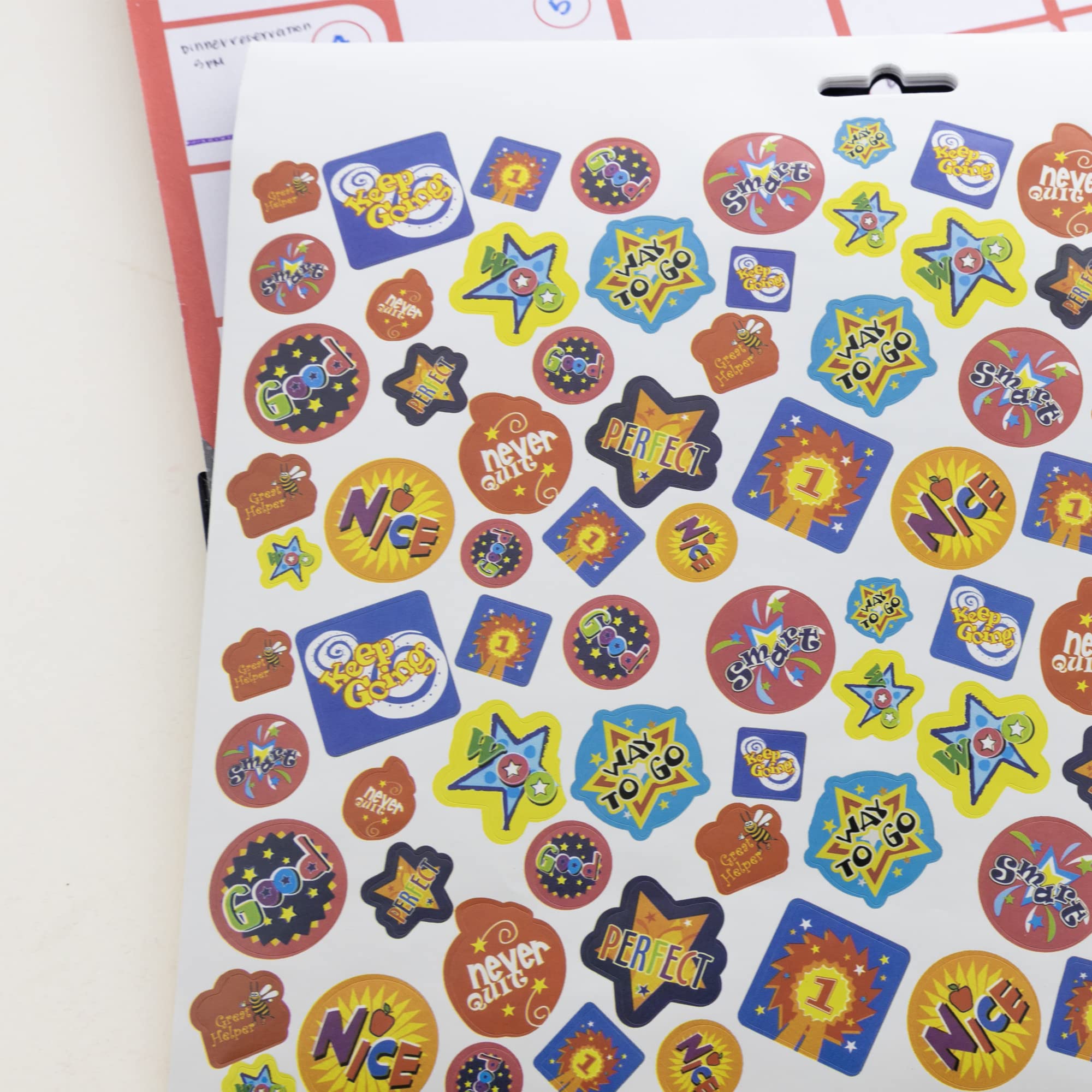 BAZIC Jumbo Reward Sticker Book with 700+ Motivational Stickers - Positive Words for Kids, Boys, Girls & Teachers - 24-Pack Classroom Supplies for Behavior Incentives, Homeschooling & Student Rewards