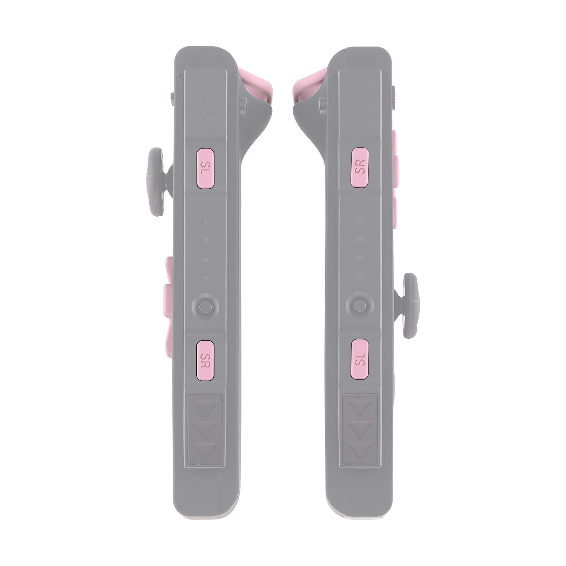 ExtremeRate Cherry Blossom Pink Replacement Button Kit for Nintendo Switch & OLED Joy-Con - Includes D-Pad, ABXY Buttons, SR/SL/L/R/ZR/ZL Triggers & Springs (D-Pad Compatible with ExtremeRate Shell Only) - Perfect for DIY Controller Repair & Customization