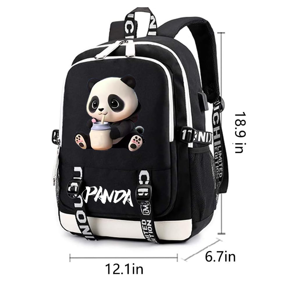 USB Charging Laptop Backpack for Men & Women - Waterproof School Bag with Anti-Theft Design for College Students & Travel (Black) - Perfect for Work, Commuting & Outdoor Adventures