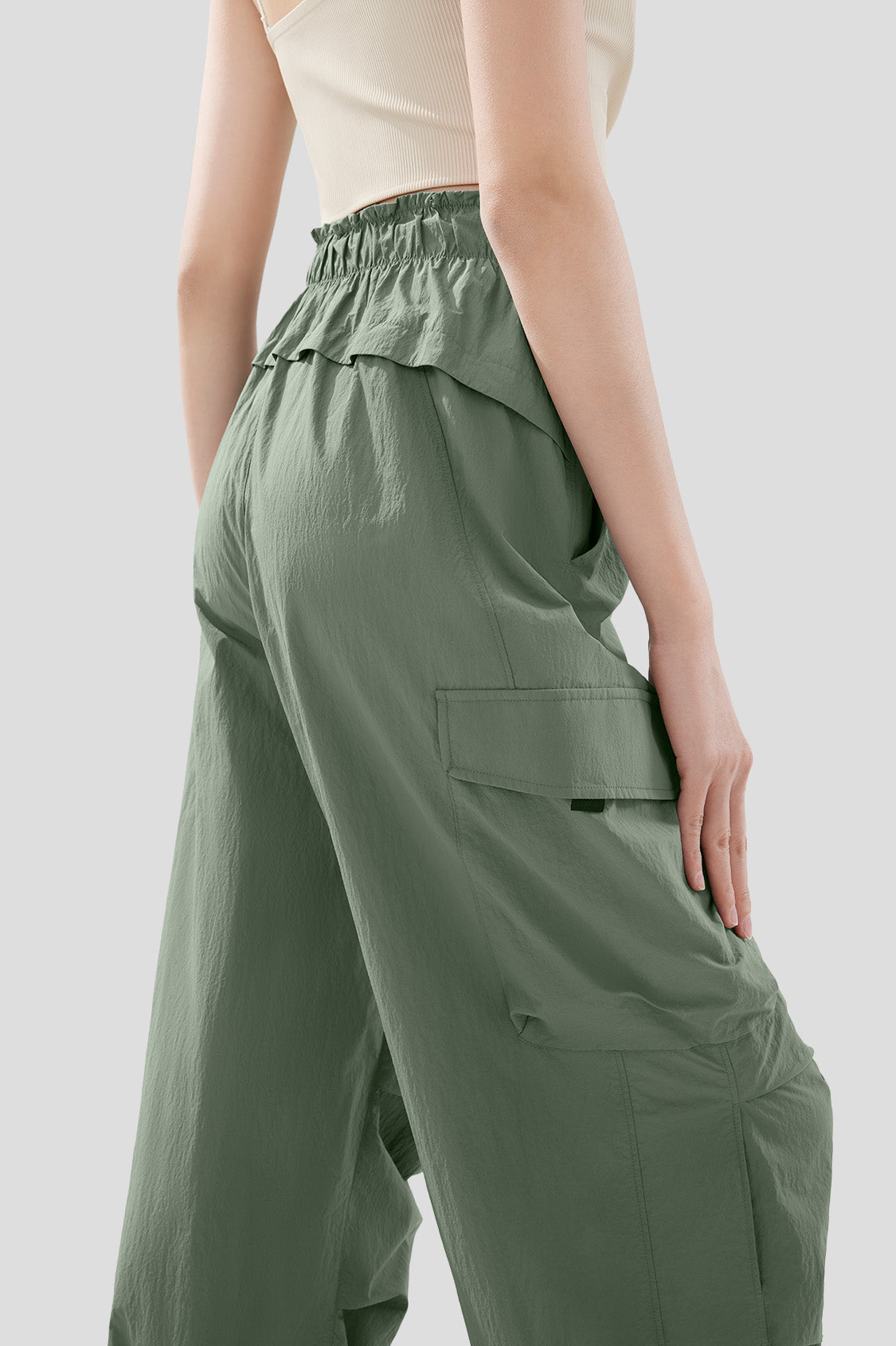 Women's Quick Dry Parachute Pants UPF 50+ Sun Protection - Lightweight Hiking Travel Yoga Outdoor Adventure Pants