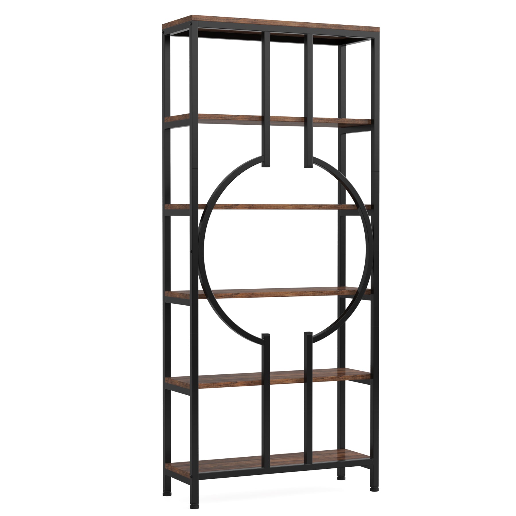 6-Tier Industrial Bookshelf - 70.9