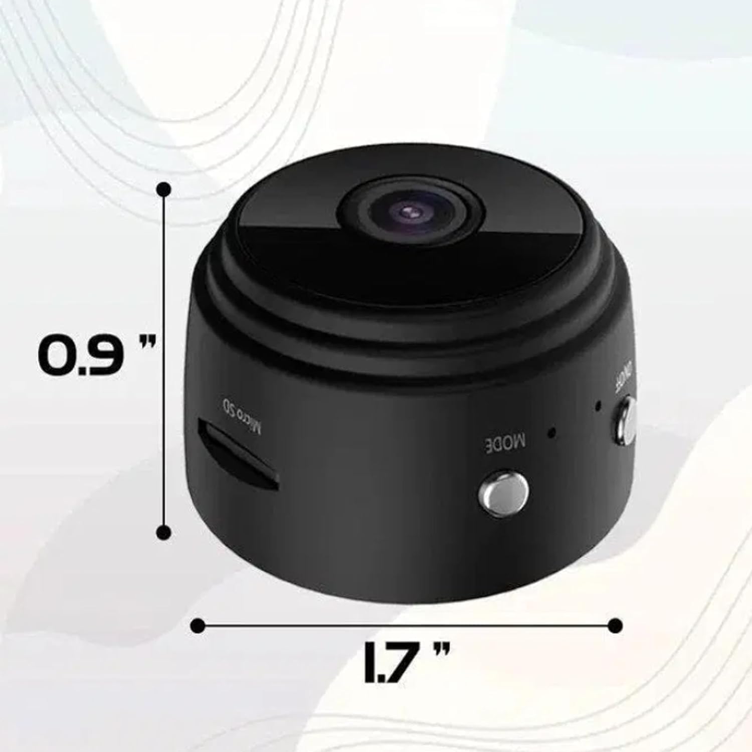 Mini Spy Camera Wireless Hidden with Audio - 5PC Magnetic Mini Security Camera for Outdoor & Indoor Surveillance, No WiFi Needed (Black) - Perfect for Home Security, Office Monitoring, and Covert Recording
