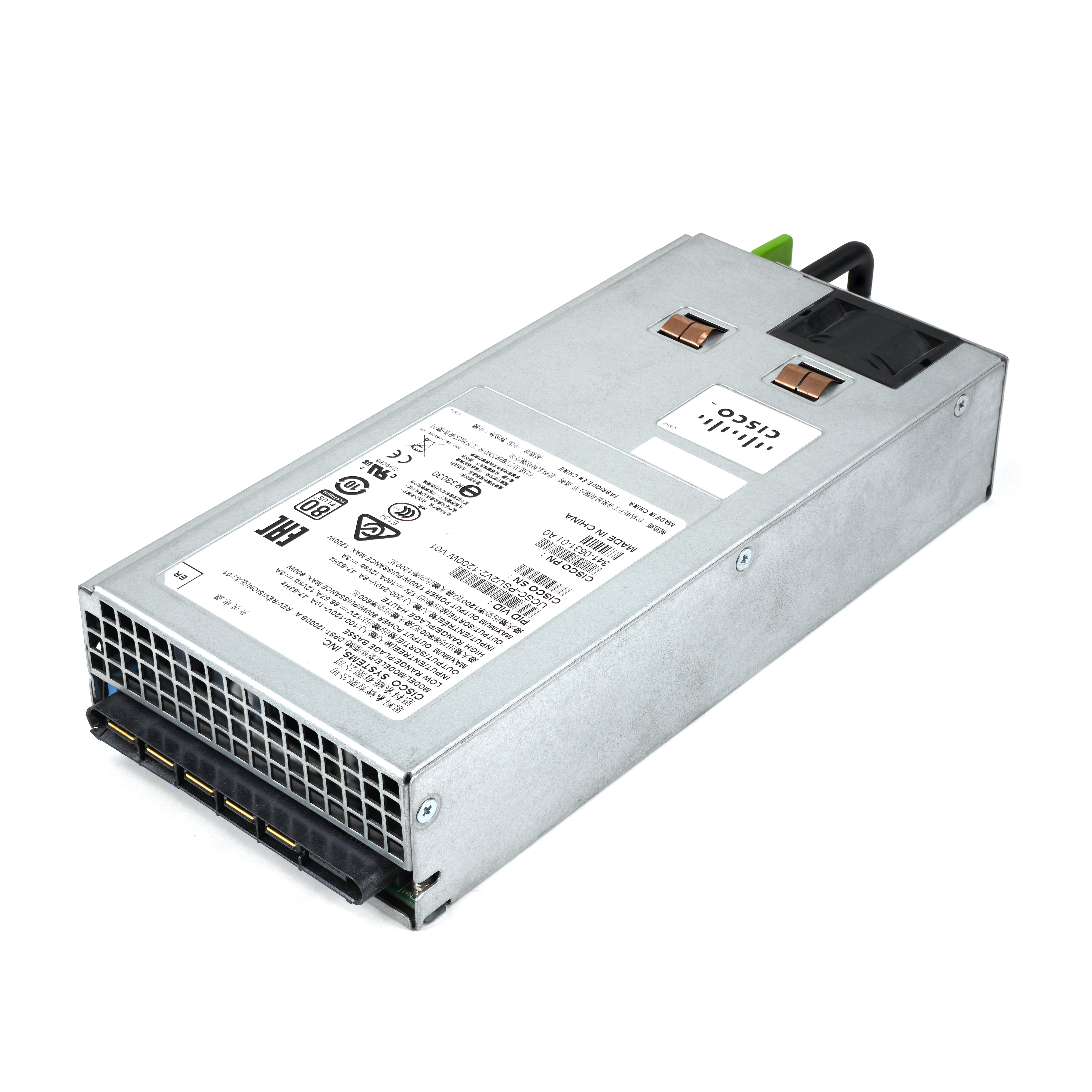 Cisco UCS 1200W Power Supply Unit (PSU) - 100-240V AC Input - Model 341-0631-01 A0 UCSC-PSU2V2-1200W-V01 - High Efficiency Server Power Supply for Data Centers & Enterprise Networks