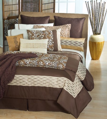 Joan Lunden Kenya King Size Comforter Set - Soft Luxury Bedding for Master Bedroom & Guest Room