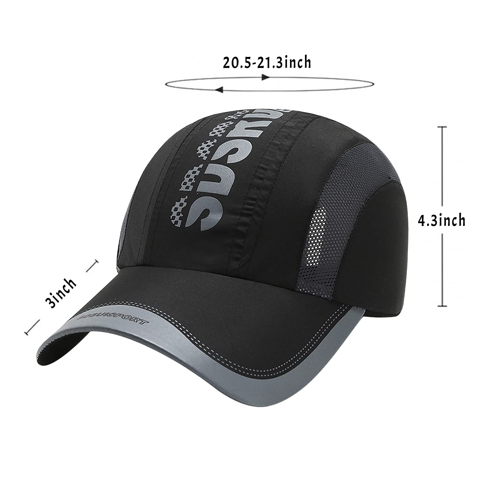 Quick Dry Mesh Cooling Baseball Cap for Kids & Toddlers - Lightweight Sun Hat for Golf, Cycling, Running, Tennis & Beach - Breathable Sports Cap for Outdoor Activities & Summer Protection
