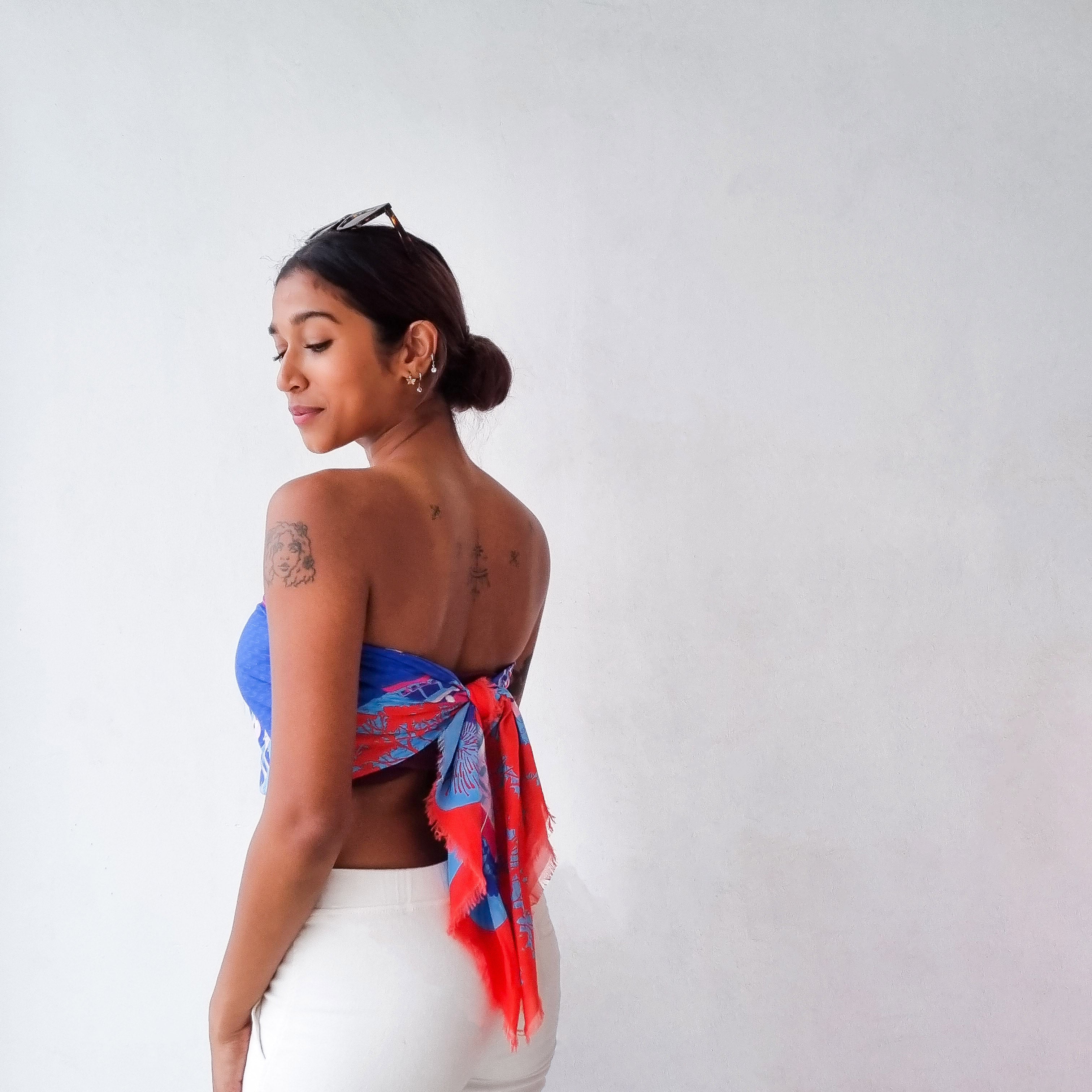 Singapore Quay Cotton Scarf - Soft & Lightweight Women's Fashion Accessory for Travel, Evening Out, and Gift Giving