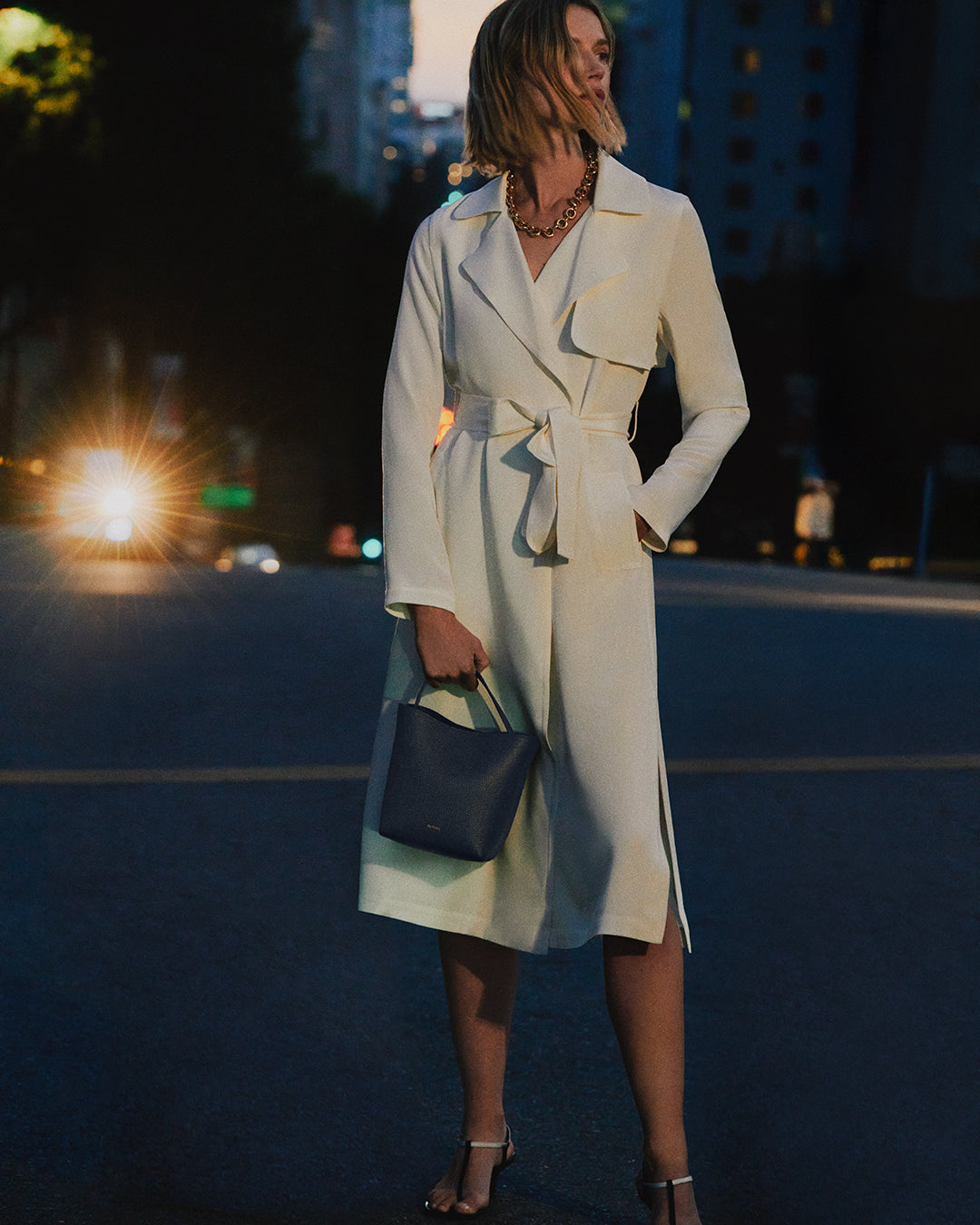 Luxury Women's Silk Classic Trench Coat - Elegant Waterproof Long Raincoat for Business & Formal Occasions | Perfect for Office Wear, Weddings & Special Events