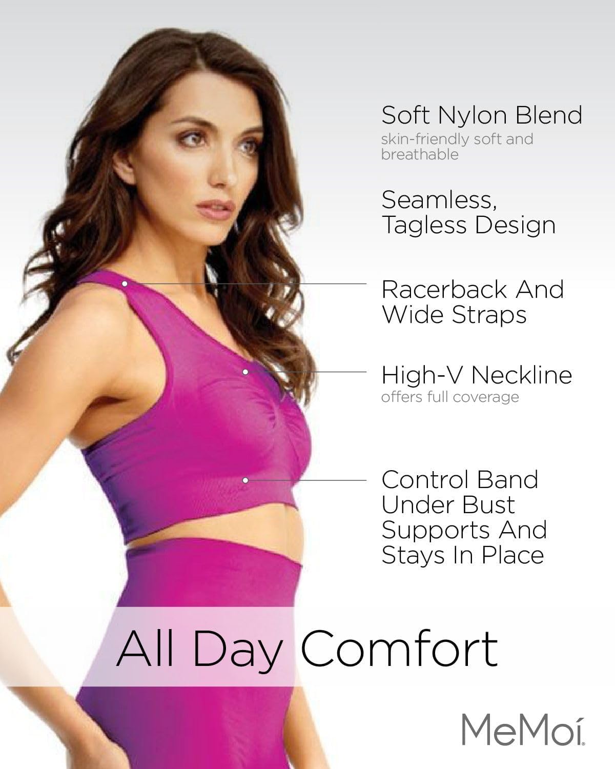 SlimMe Racerback Sports Bras for Women - Seamless Comfortable Compression Workout Bra (Small to Q2) - Perfect for Yoga, Running & Gym Activities