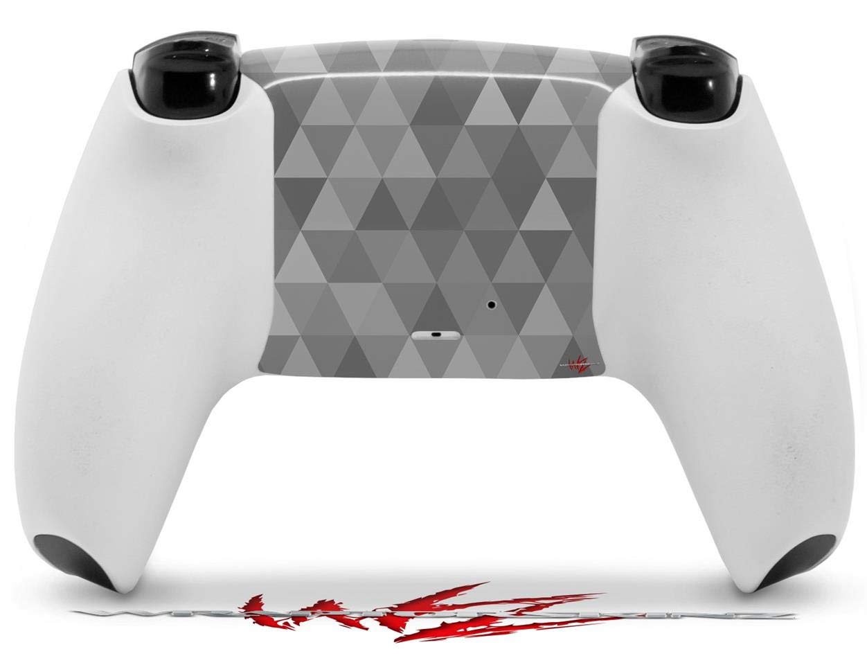 Sony PS5 DualSense Skin Wrap - Triangle Mosaic Gray for Gaming Protection