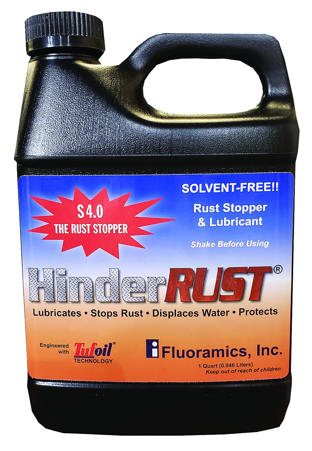 Rust Stopper S4.0 - 1 Quart Rust Prevention Spray for Metal Protection | Ideal for Automotive Parts, Tools & Outdoor Equipment