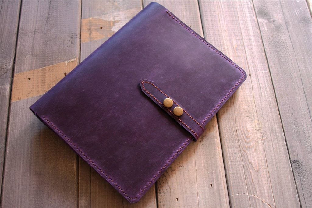 Premium Custom Leather Moleskine Notebook Cover - Handmade Genuine Leather Journal Case for Moleskine Large/Small Notebooks - Perfect for Business, Travel & Gift Giving