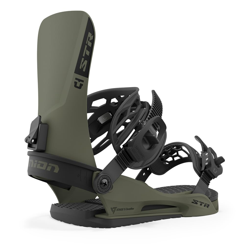 Union STR Men's Snowboard Bindings - Adjustable & Durable for All-Mountain Riding - Perfect for Freestyle, Powder & Park Performance